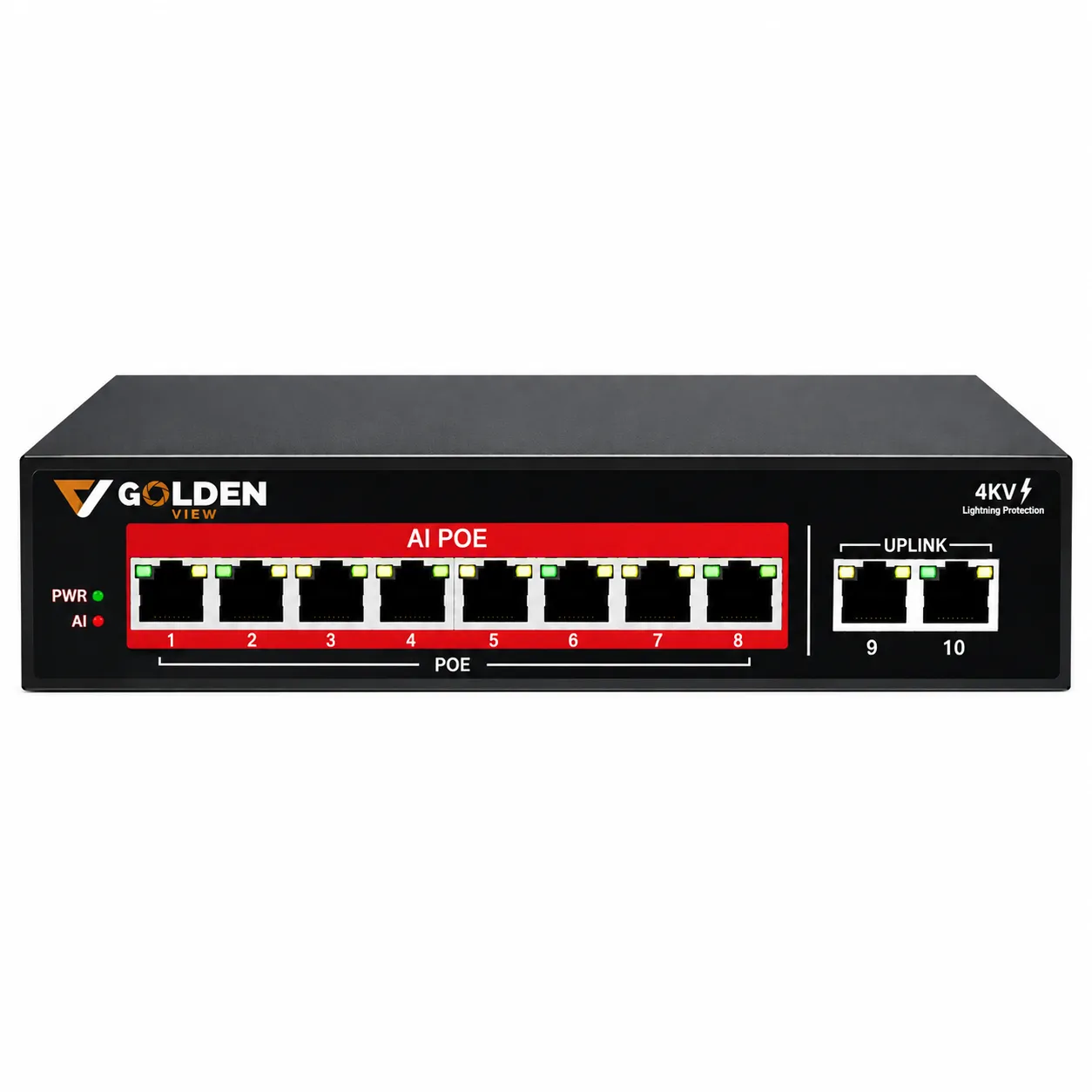 PoE Switch 16 Port – GV-POE8P100M2P1G