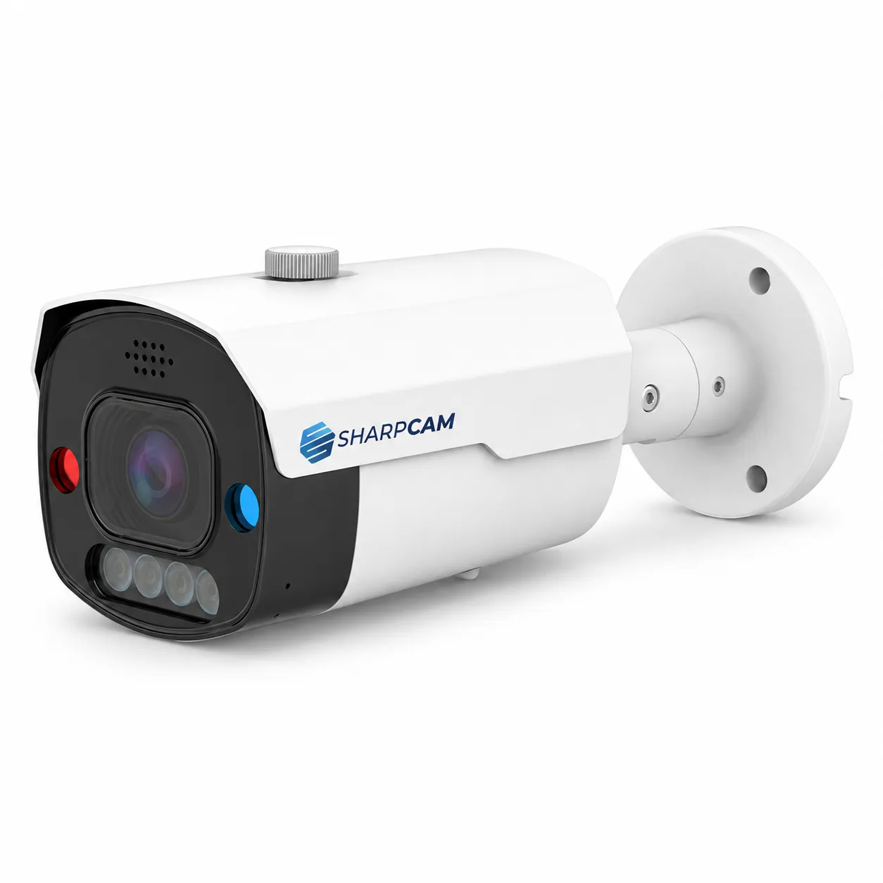 SharpCam AI Bullet Camera 8MP Active Deterrence – SS-RIB08-UVMSD