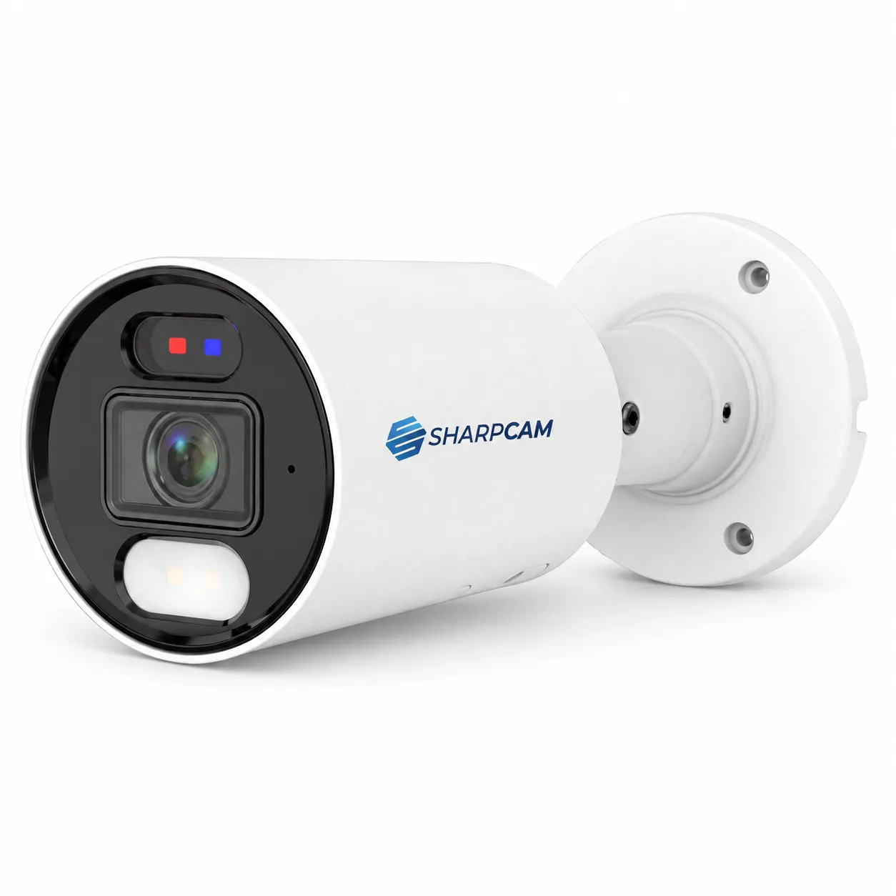 SharpCam AI Bullet Camera 8MP Fixed Lens Active Deterrence – SS-RIB08-UFSD