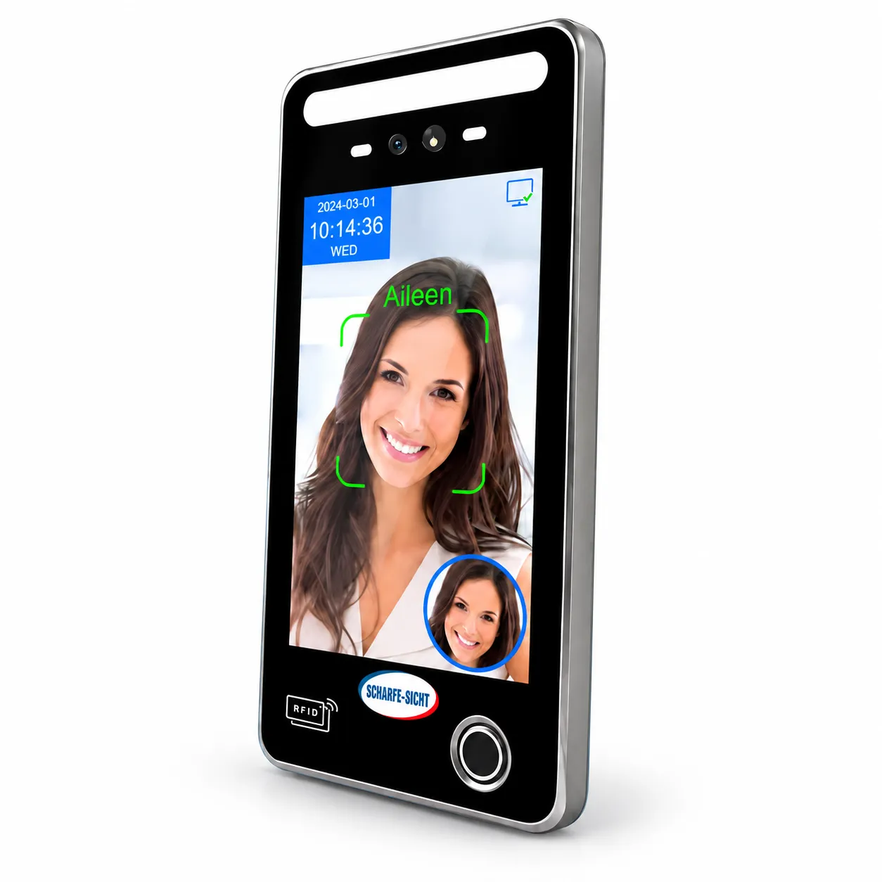 Scharfe-Sicht AI Face Recognition Access Control Terminal 8" – SS-FAI08-FW